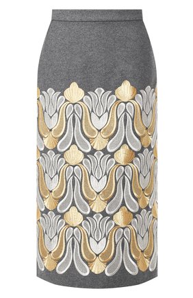 Женская юбка DRIES VAN NOTEN серого цвета по цене 55500 руб., арт. 192-10816-8121 | Фото 1 Женская юбка DRIES VAN NOTEN серого цвета, арт. 192-10816-8121 | Фото 1