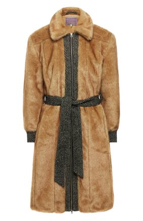 Женское пальто из экомеха ALEXACHUNG коричневого цвета по цене 55650 руб., арт. C002-0T932 | Фото 1 Женское пальто из экомеха ALEXACHUNG коричневого цвета, арт. C002-0T932 | Фото 1