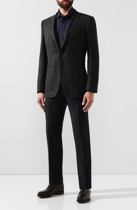 Мужская рубашка из смеси хлопка и кашемира RALPH LAUREN темно-синего цвета по цене 77600 руб., арт. 790765489 | Фото 2 Мужская рубашка из смеси хлопка и кашемира RALPH LAUREN темно-синего цвета, арт. 790765489 | Фото 2 (Рукава: Длинные; Статус проверки: Проверено, Проверена категория; Длина (для топов): Стандартные; Материал внешний: Хлопок; Мужское Кросс-КТ: Рубашка-одежда; Принт: С принтом; Случай: Повседневный; Манжеты: На пуговицах; Воротник: Акула)
