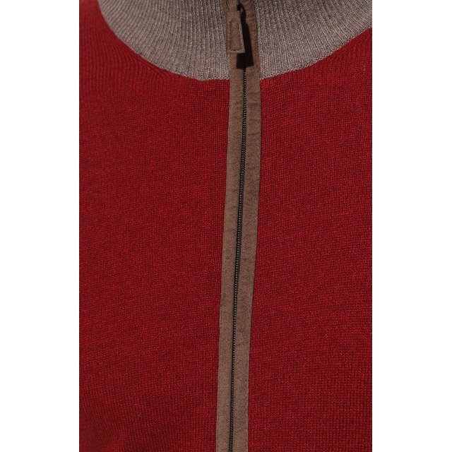 Кардиган из шерсти и кашемира Gran Sasso 55106/19669, цвет красный, размер 54 55106/19669 - фото 5