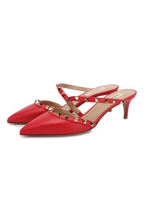 Кожаные мюли Valentino Garavani Rockstud | Фото №1 Кожаные мюли Valentino Garavani Rockstud | Фото №1