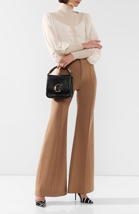 Женская сумка chloé с small CHLOÉ черного цвета по цене 121500 руб., арт. CHC19WS199A37 | Фото 2 Женская сумка chloé с small CHLOÉ черного цвета, арт. CHC19WS199A37 | Фото 2