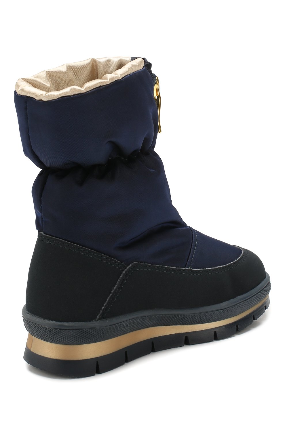 Детские утепленные ботинки JOG DOG синего цвета, арт. 13003R/TU0N0 DINAMIC/29-35 | Фото 3 (Материал внешний: Текстиль; Материал утеплителя: Натуральный мех, Шерсть; Статус проверки: Проверено, Проверена категория)