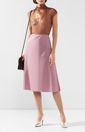 Женская шелковый топ DRIES VAN NOTEN коричневого цвета по цене 42950 руб., арт. 192-10739-8136 | Фото 2 Женская шелковый топ DRIES VAN NOTEN коричневого цвета, арт. 192-10739-8136 | Фото 2