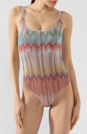 Женский слитный купальник MISSONI разноцветного цвета по цене 34750 руб., арт. MMP00031/BR003G | Фото 2 Женский слитный купальник MISSONI разноцветного цвета, арт. MMP00031/BR003G | Фото 2