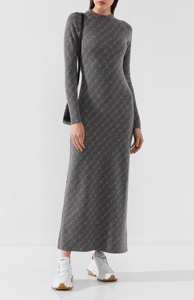 Женское шерстяное платье STELLA MCCARTNEY серого цвета по цене 62300 руб., арт. 574751/S2093 | Фото 2 Женское шерстяное платье STELLA MCCARTNEY серого цвета, арт. 574751/S2093 | Фото 2