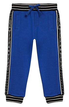 Детские брюки DOLCE & GABBANA синего цвета по цене 12650 руб., арт. L1JPAA/G7TUT | Фото 1 Детские брюки DOLCE & GABBANA синего цвета, арт. L1JPAA/G7TUT | Фото 1