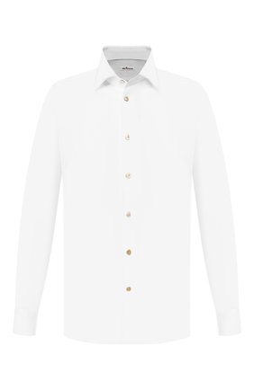 Мужская хлопковая сорочка KITON белого цвета по цене 39950 руб., арт. UMCNERH0702101 | Фото 1 Мужская хлопковая сорочка KITON белого цвета, арт. UMCNERH0702101 | Фото 1