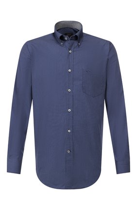 Мужская хлопковая рубашка PAUL&SHARK синего цвета по цене 17550 руб., арт. I19P3301 | Фото 1 Мужская хлопковая рубашка PAUL&SHARK синего цвета, арт. I19P3301 | Фото 1