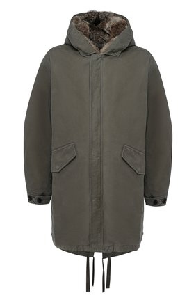 Мужская хлопковая парка с меховой отделкой LEMPELIUS хаки цвета по цене 62200 руб., арт. 6000/627R | Фото 1 Мужская хлопковая парка с меховой отделкой LEMPELIUS хаки цвета, арт. 6000/627R | Фото 1