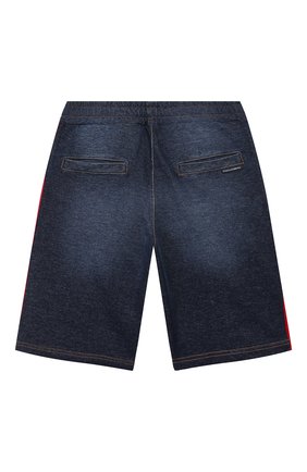 Детские хлопковые шорты DOLCE & GABBANA голубого цвета по цене 9950 руб., арт. L4JQF7/G7TVF/2-6 | Фото 2 Детские хлопковые шорты DOLCE & GABBANA голубого цвета, арт. L4JQF7/G7TVF/2-6 | Фото 2