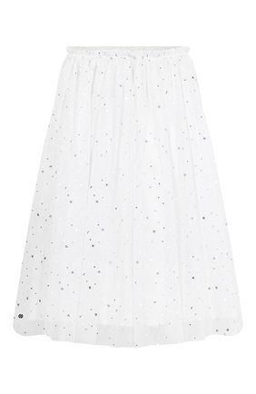 Детская юбка SONIA RYKIEL ENFANT белого цвета по цене 12650 руб., арт. 19W1SK03 | Фото 2 Детская юбка SONIA RYKIEL ENFANT белого цвета, арт. 19W1SK03 | Фото 2