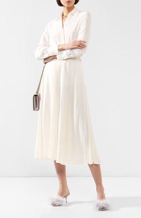 Женские текстильные мюли keira DOLCE & GABBANA голубого цвета по цене 43600 руб., арт. CR0873/AJ288 | Фото 2 Женские текстильные мюли keira DOLCE & GABBANA голубого цвета, арт. CR0873/AJ288 | Фото 2