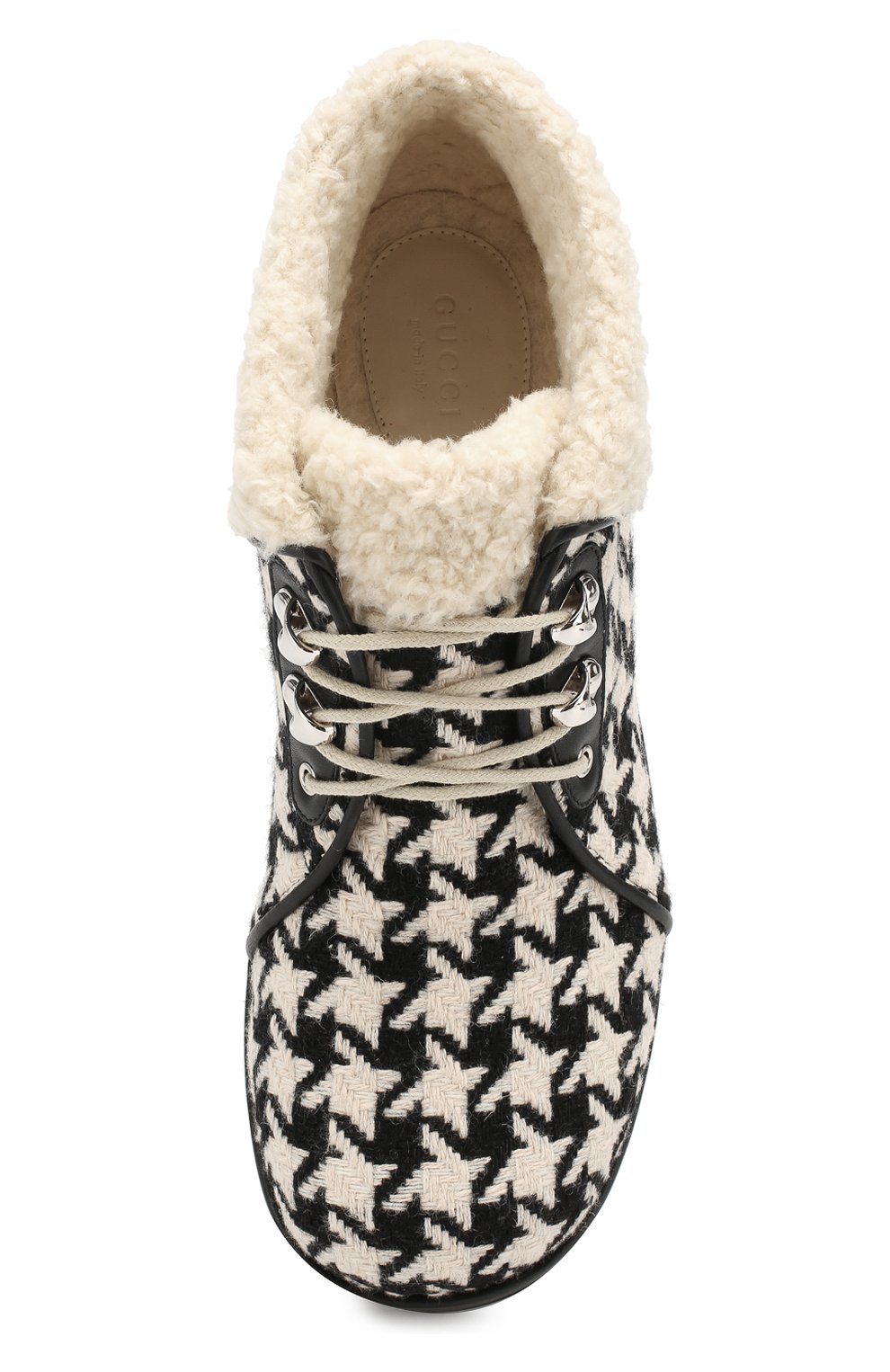 Женские черно-белые ботинки victor GUCCI купить в интернет-магазине ЦУМ ...