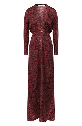 Женское шелковое платье VICTORIA BECKHAM бордового цвета по цене 188500 руб., арт. DR FLR 61036B | Фото 1 Женское шелковое платье VICTORIA BECKHAM бордового цвета, арт. DR FLR 61036B | Фото 1