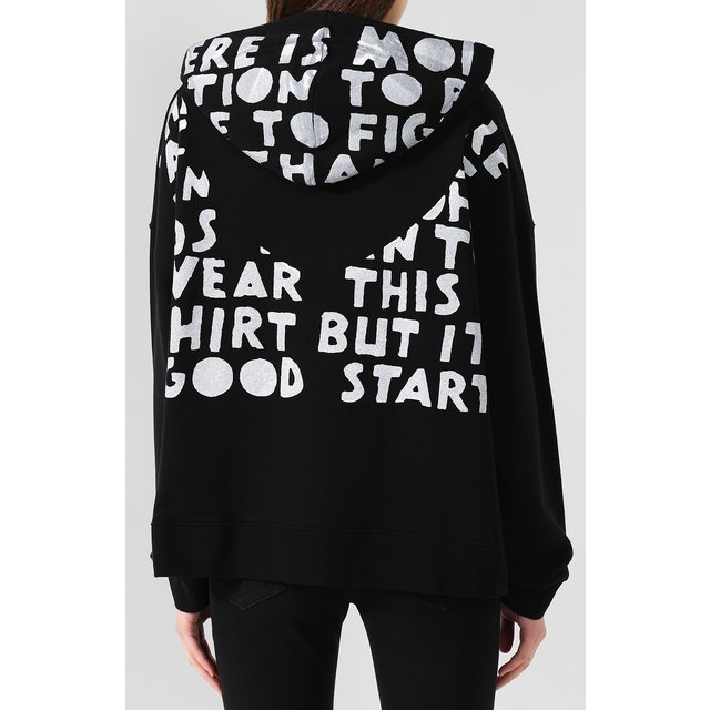 фото Хлопковое худи maison margiela