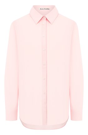 Женская хлопковая рубашка ACNE STUDIOS розового цвета по цене 18900 руб., арт. AC0127 | Фото 1 Женская хлопковая рубашка ACNE STUDIOS розового цвета, арт. AC0127 | Фото 1