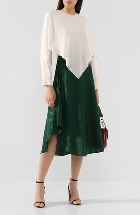 Женская шелковая блузка STELLA MCCARTNEY белого цвета по цене 44350 руб., арт. 588870/SY206 | Фото 2 Женская шелковая блузка STELLA MCCARTNEY белого цвета, арт. 588870/SY206 | Фото 2