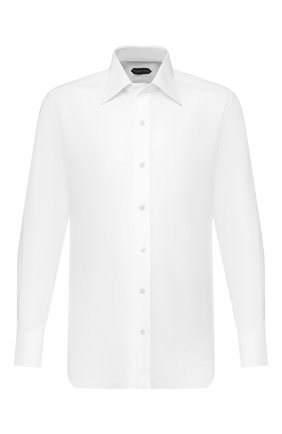 Мужская хлопковая сорочка TOM FORD белого цвета по цене 39650 руб., арт. 6FT190/94C1JE | Фото 1 Мужская хлопковая сорочка TOM FORD белого цвета, арт. 6FT190/94C1JE | Фото 1