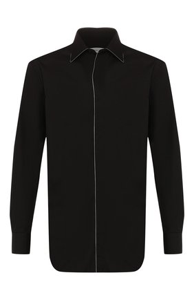 Мужская хлопковая сорочка BRIONI черного цвета по цене 57900 руб., арт. RCPA0L/PZ016 | Фото 1 Мужская хлопковая сорочка BRIONI черного цвета, арт. RCPA0L/PZ016 | Фото 1 (Статус проверки: Проверено, Проверена категория; Длина (для топов): Стандартные; Рукава: Длинные; Материал внешний: Хлопок; Случай: Вечерний; Принт: Однотонные; Воротник: Акула)