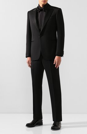 Мужская хлопковая сорочка BRIONI черного цвета по цене 57900 руб., арт. RCPA0L/PZ016 | Фото 2 Мужская хлопковая сорочка BRIONI черного цвета, арт. RCPA0L/PZ016 | Фото 2 (Статус проверки: Проверено, Проверена категория; Длина (для топов): Стандартные; Рукава: Длинные; Материал внешний: Хлопок; Случай: Вечерний; Принт: Однотонные; Воротник: Акула)