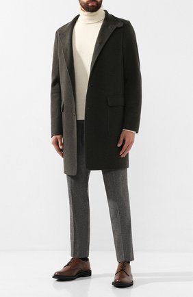 Мужской шерстяные брюки BRIONI серого цвета по цене 73650 руб., арт. RPN60L/06AAF/D0L0MIA | Фото 2 Мужской шерстяные брюки BRIONI серого цвета, арт. RPN60L/06AAF/D0L0MIA | Фото 2