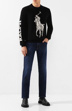 Мужской шерстяной джемпер POLO RALPH LAUREN черного цвета по цене 18950 руб., арт. 710766113 | Фото 2 Мужской шерстяной джемпер POLO RALPH LAUREN черного цвета, арт. 710766113 | Фото 2