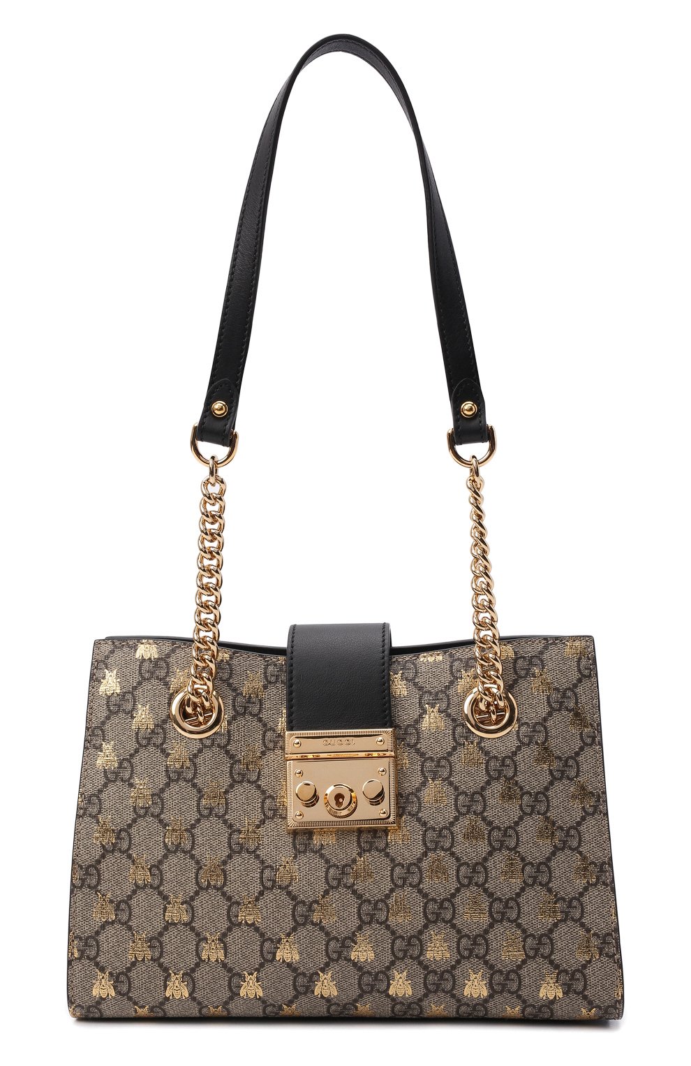 Женская сумка padlock small GUCCI бежевого цвета, арт. 498156/9F26G | Фото 1