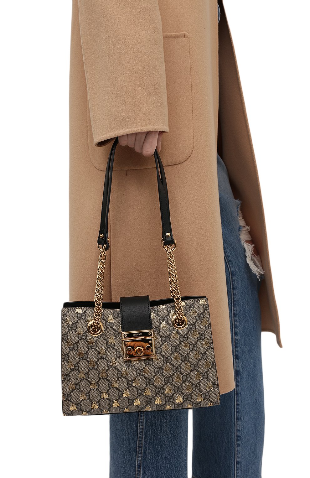 Женская сумка padlock small GUCCI бежевого цвета по цене 112000 руб., арт. 498156/9F26G | Фото 2 Женская сумка padlock small GUCCI бежевого цвета, арт. 498156/9F26G | Фото 2
