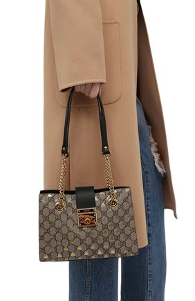 Женская сумка padlock small GUCCI бежевого цвета по цене 112000 руб., арт. 498156/9F26G | Фото 2 Женская сумка padlock small GUCCI бежевого цвета, арт. 498156/9F26G | Фото 2