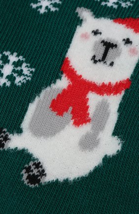 Детские хлопковые носки FALKE зеленого цвета, арт. 12210 | Фото 2 (Материал: Хлопок, Текстиль; Статус проверки: Проверена категория; Кросс-КТ: Носки)