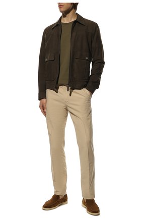 Мужские замшевые лоферы summer walk LORO PIANA светло-коричневого цвета по цене 58550 руб., арт. FAE8124 | Фото 2 Мужские замшевые лоферы summer walk LORO PIANA светло-коричневого цвета, арт. FAE8124 | Фото 2
