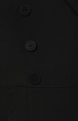 Женское шерстяное платье GIORGIO ARMANI черного цвета, арт. 9WHVA03C/T001T | Фото 5 (Материал внешний: Шерсть; Рукава: Длинные; Длина Ж (юбки, платья, шорты): До колена; Случай: Формальный; Статус проверки: Проверено, Проверена категория; Женское Кросс-КТ: Платье-одежда; Материал подклада: Купро)