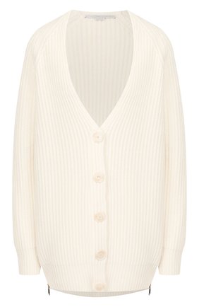 Женский шерстяной кардиган STELLA MCCARTNEY белого цвета по цене 79950 руб., арт. 574962/S2086 | Фото 1 Женский шерстяной кардиган STELLA MCCARTNEY белого цвета, арт. 574962/S2086 | Фото 1