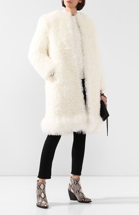 Женская меховое пальто GIVENCHY бежевого цвета по цене 294500 руб., арт. BWC052700M | Фото 2 Женская меховое пальто GIVENCHY бежевого цвета, арт. BWC052700M | Фото 2