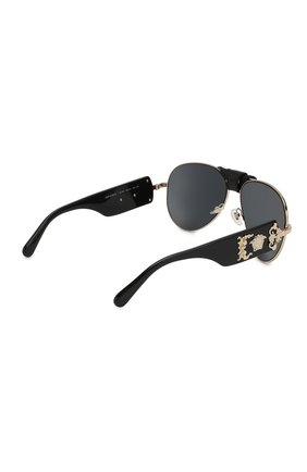 Женские солнцезащитные очки VERSACE черного цвета по цене 16200 руб., арт. 2150Q-12526G | Фото 4 Женские солнцезащитные очки VERSACE черного цвета, арт. 2150Q-12526G | Фото 4