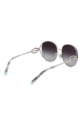 Женские солнцезащитные очки TIFFANY & CO. серебряного цвета по цене 21900 руб., арт. 3065-60013C | Фото 4 Женские солнцезащитные очки TIFFANY & CO. серебряного цвета, арт. 3065-60013C | Фото 4