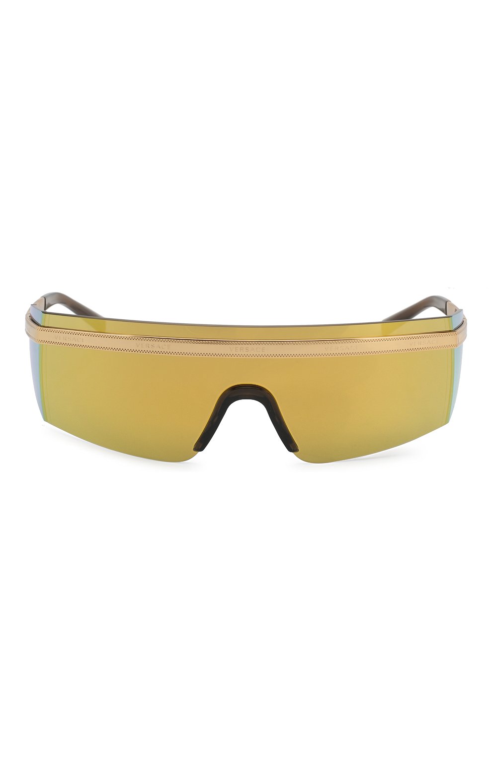 Женские солнцезащитные очки VERSACE желтого цвета, арт. 2208-10027P | Фото 3 (Кросс-КТ: С/з-унисекс; Региональные ограничения белый список (Axapta Mercury): RU; Тип очков: С/з; Очки форма: Маска, D-форма; Оптика Гендер: оптика-унисекс)