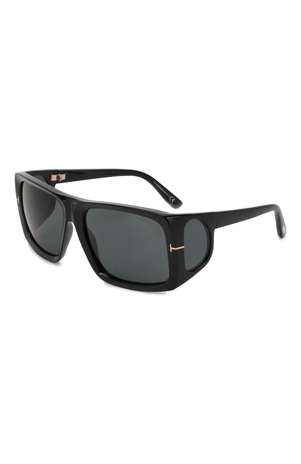 Мужские солнцезащитные очки TOM FORD черного цвета, арт. TF730 01A | Фото 1