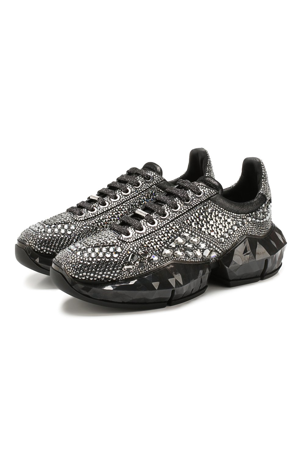 Женские серебряные кроссовки diamond JIMMY CHOO купить в интернет ...