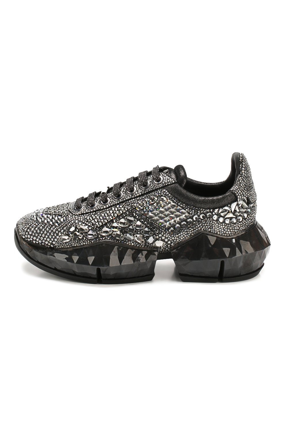 Женские серебряные кроссовки diamond JIMMY CHOO купить в интернет ...