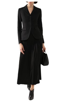 Женский жакет из смеси шерсти и вискозы STELLA MCCARTNEY черного цвета по цене 79950 руб., арт. 582110/SNA34 | Фото 2 Женский жакет из смеси шерсти и вискозы STELLA MCCARTNEY черного цвета, арт. 582110/SNA34 | Фото 2