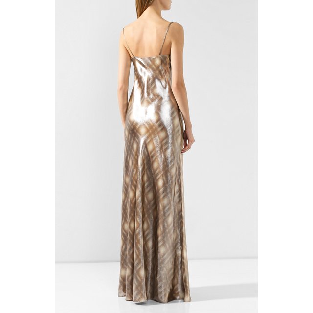 Платье из смеси вискозы и шелка Ralph Lauren 10575291