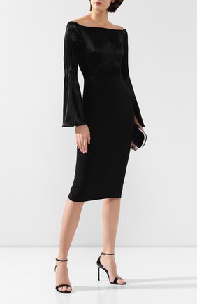 Женское платье ROLAND MOURET черного цвета по цене 148000 руб., арт. AW19/S0794/F0392 | Фото 2 Женское платье ROLAND MOURET черного цвета, арт. AW19/S0794/F0392 | Фото 2