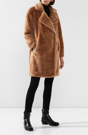 Женское пальто MICHAEL MICHAEL KORS коричневого цвета по цене 39650 руб., арт. 77T4264M52 | Фото 2 Женское пальто MICHAEL MICHAEL KORS коричневого цвета, арт. 77T4264M52 | Фото 2