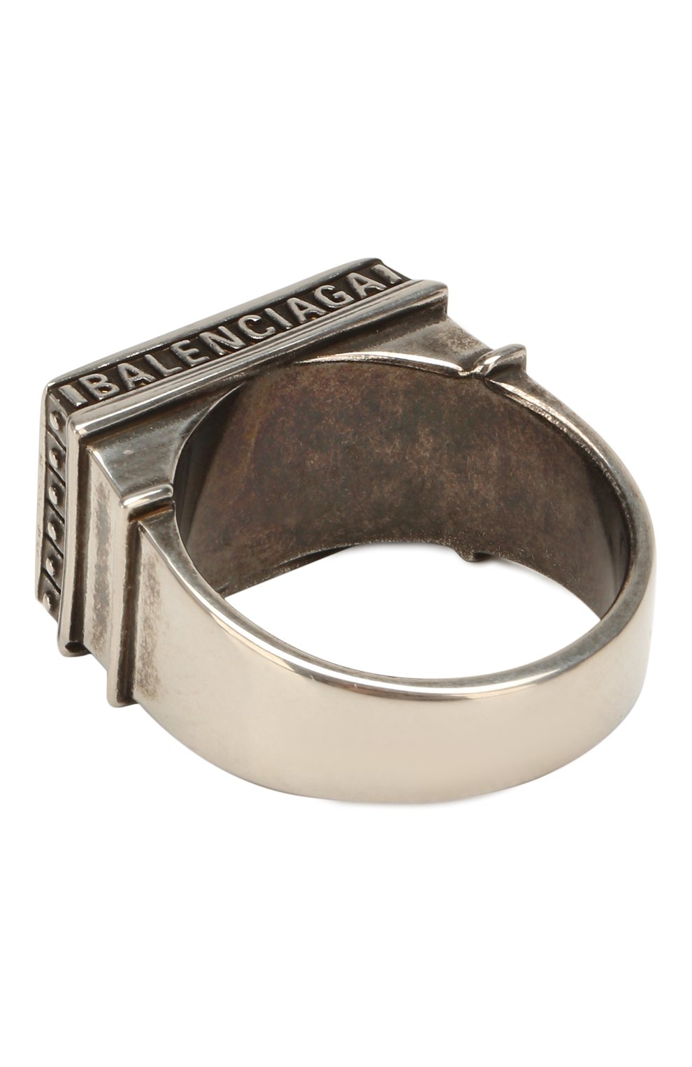 Мужское кольцо BALENCIAGA серебряного цвета, арт. 595055/TZ99I | Фото 2 (Материал: Металл)