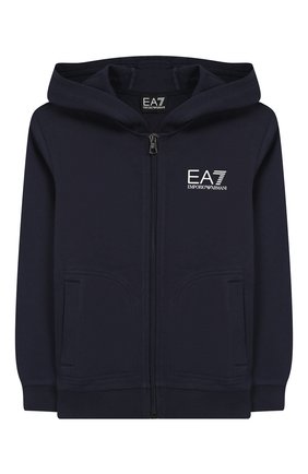 Детский хлопковая толстовка с капюшоном EA 7 темно-синего цвета по цене 4990 руб., арт. 6GBM51/BJ05Z | Фото 1 Детский хлопковая толстовка с капюшоном EA 7 темно-синего цвета, арт. 6GBM51/BJ05Z | Фото 1