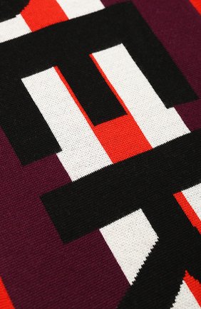 Детский шерстяной шарф BURBERRY бордового цвета, арт. 8017795 | Фото 2 (Материал: Шерсть, Текстиль; Статус проверки: Проверена категория)