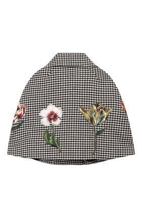 Детское пончо DOLCE & GABBANA черно-белого цвета по цене 57950 руб., арт. L53C72/FQRB0/2-6 | Фото 2 Детское пончо DOLCE & GABBANA черно-белого цвета, арт. L53C72/FQRB0/2-6 | Фото 2