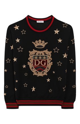 Детский шерстяной пуловер DOLCE & GABBANA разноцветного цвета по цене 49950 руб., арт. L4KW52/JAVS0/2-6 | Фото 1 Детский шерстяной пуловер DOLCE & GABBANA разноцветного цвета, арт. L4KW52/JAVS0/2-6 | Фото 1